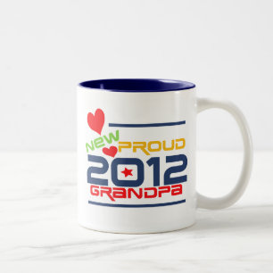 Tasse 2 Couleurs 2012 T-shirts et cadeaux fiers de grand-papa