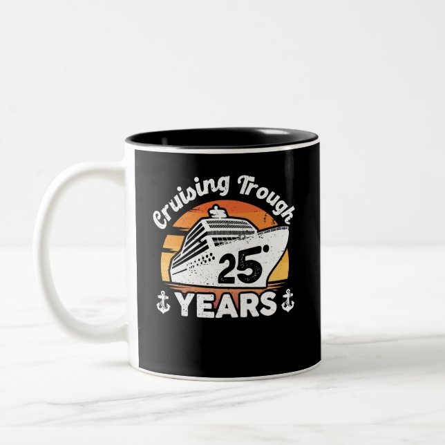 Tasse 2 Couleurs 25 Anniversaire De La Croisière (Gauche)