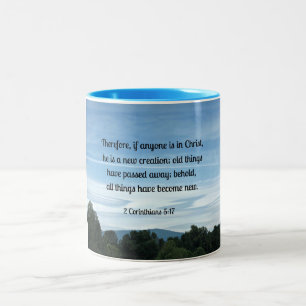 Tasse 2 Couleurs 2 Cor. 5:17 C'est pourquoi, si quelqu'un est en Ch