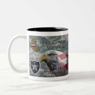 Tasse 2 Couleurs 2e division d'infanterie Ancien combattant irakien