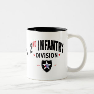 Tasse 2 Couleurs 2e division d'infanterie "Indianhead" en détresse