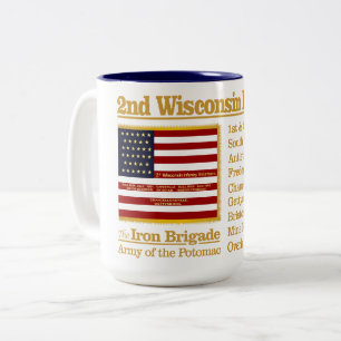 Tasse 2 Couleurs 2e Infanterie du Wisconsin (BH)