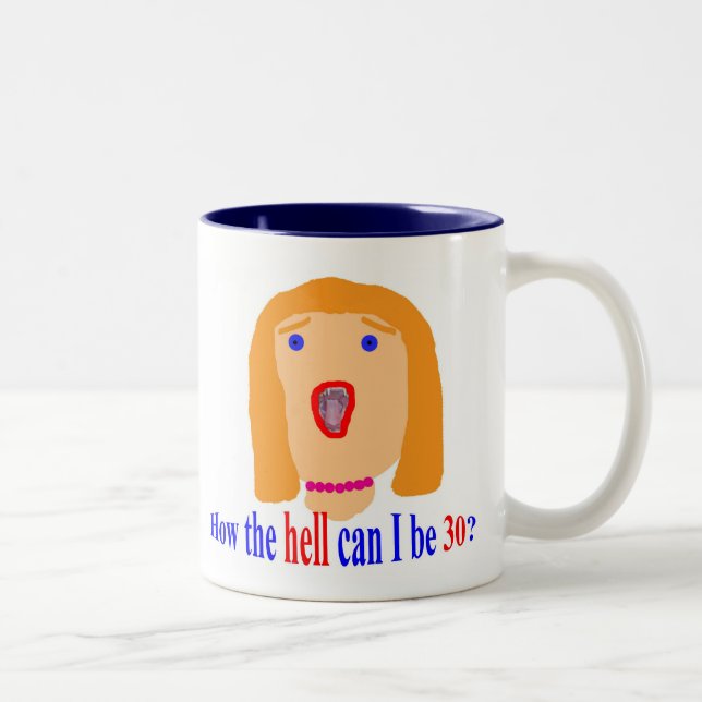 Tasse 2 Couleurs 30 comment l'enfer (Droit)