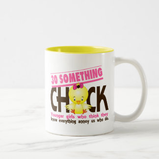 Tasse 2 Couleurs 30-Quelque chose poussin 3