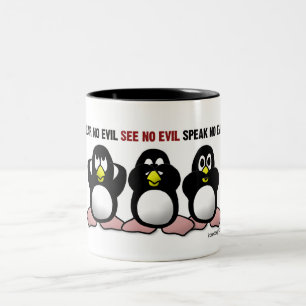 Tasse 2 Couleurs 3 pingouins sages