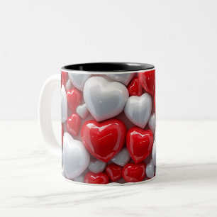 Tasse 2 Couleurs 3D Pink heart