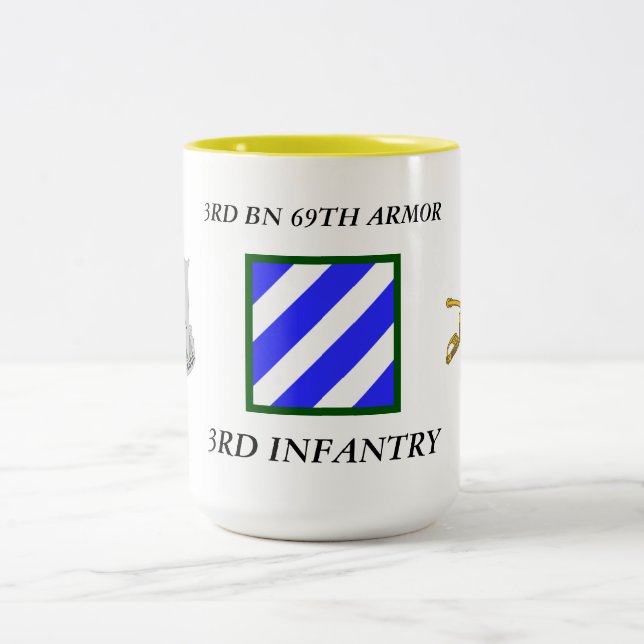 TASSE 2 COULEURS 3E BN 69E ARMÉE 3E DIVISION D'INFANTERIE (Centre)