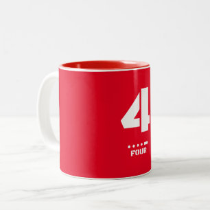 Tasse 2 Couleurs 4-4 Numéro phonétique de l'OTAN et code morse
