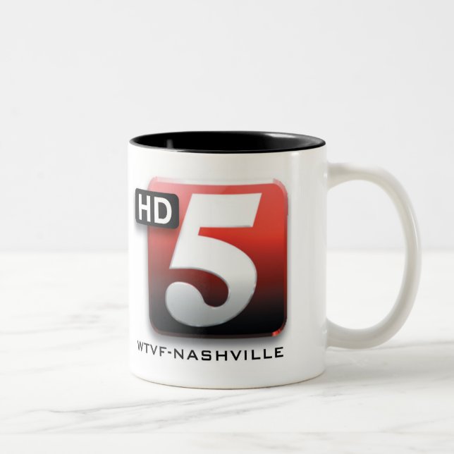Tasse 2 Couleurs 5 HD WTVF Nashville (Droit)