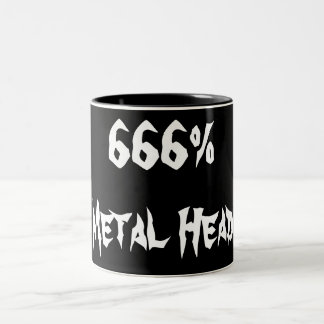 Tasse 2 Couleurs 666%Tête métallique