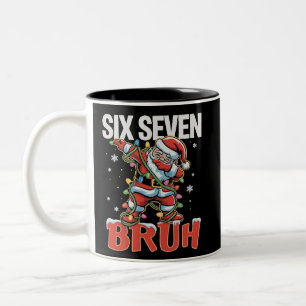 Tasse 2 Couleurs 67 Six Seven Burh Père Noël Dab Noël 6 7 Meme