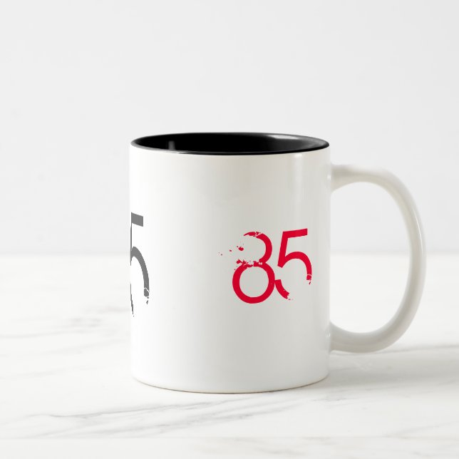 Tasse 2 Couleurs 85/mug - Customisé (Droit)