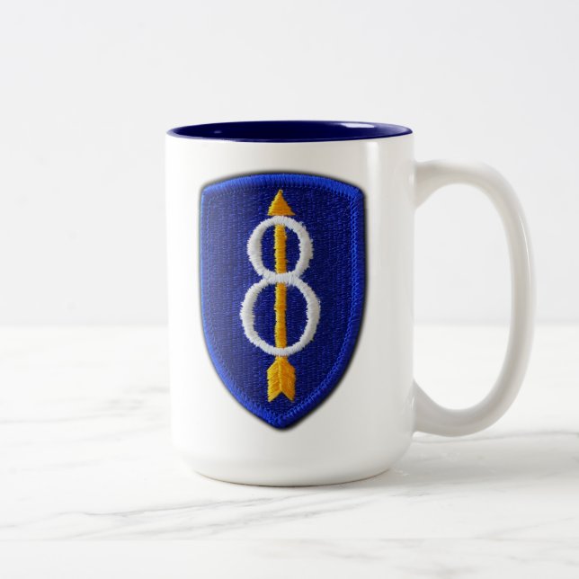 Tasse 2 Couleurs 8e division d'infanterie anciens combattants (Droit)