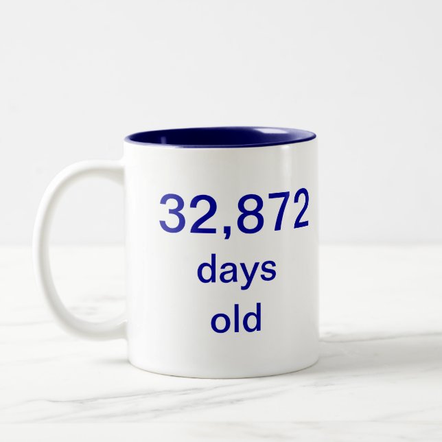 Tasse 2 Couleurs 90 années (Gauche)