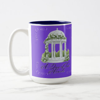 Tasse 2 Couleurs A day of two hearts purple