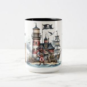 Tasse 2 Couleurs À la recherche de trésor, Fête des pères heureuse