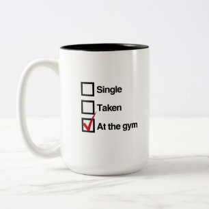 TASSE 2 COULEURS À LA SALLE DE SPORT