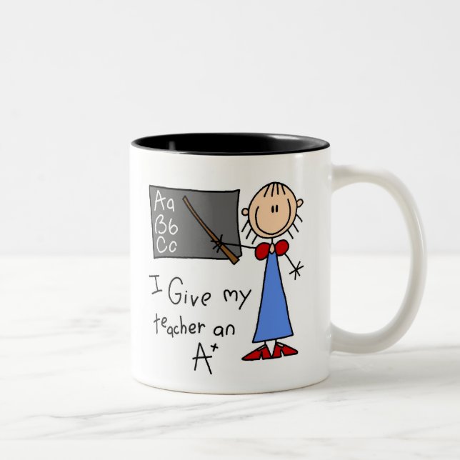 Tasse 2 Couleurs A plus le professeur (Droit)