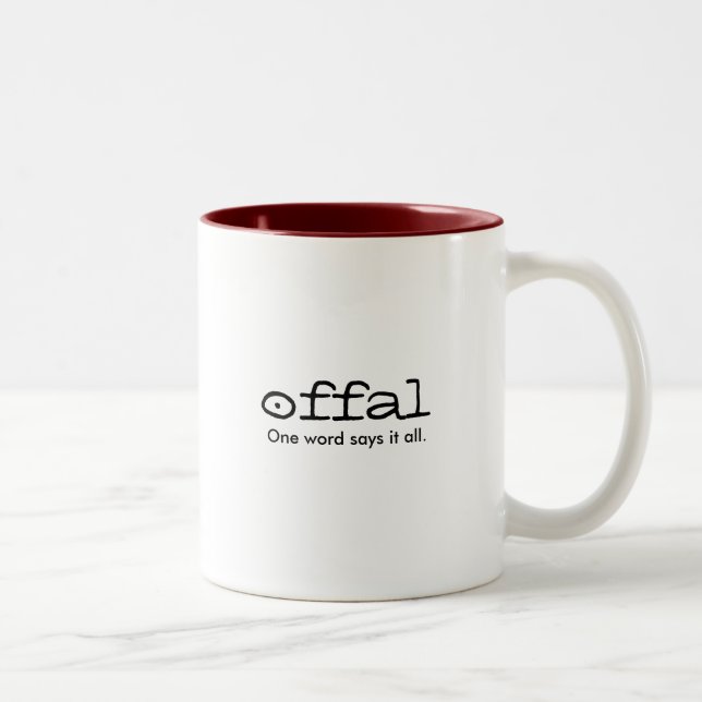 Tasse 2 Couleurs abats. Un mot les indique tous (Droit)