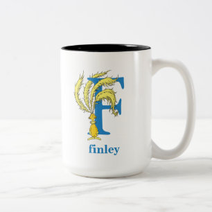 Tasse 2 Couleurs ABC du Dr Seuss : Lettre F - Bleu   Ajouter Votre 