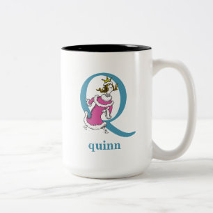 Tasse 2 Couleurs ABC du Dr Seuss : Lettre Q - Bleu   Ajouter Votre 
