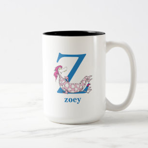Tasse 2 Couleurs ABC du Dr Seuss : Lettre Z - Bleu  Ajouter votre n