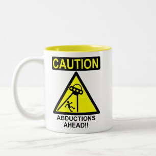 Tasse 2 Couleurs Abductions de précaution en avant ! !