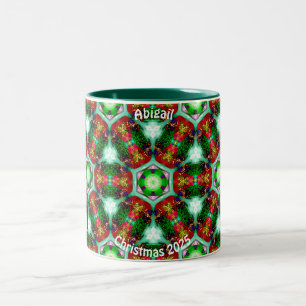 Tasse 2 Couleurs ABIGAIL ~ Coques personnalisées pour Noël ~