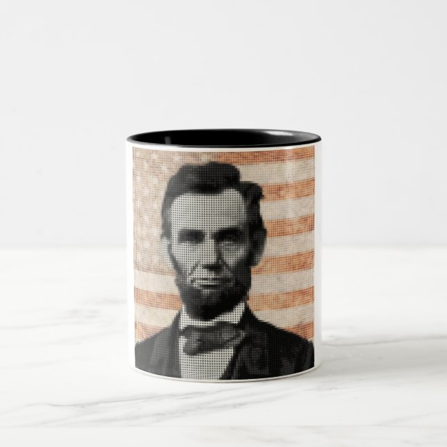 Tasse 2 Couleurs Abraham Lincoln (Centre)