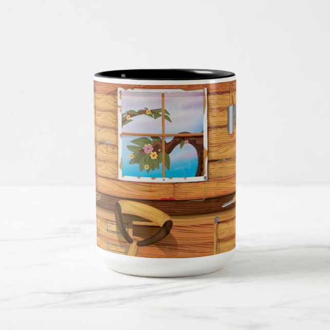 Tasse 2 Couleurs Abri de jardinage (Centre)