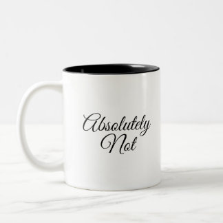 Tasse 2 Couleurs Absolument pas noir