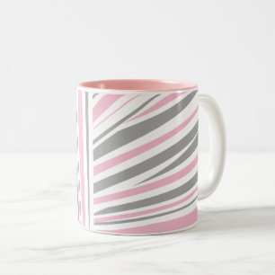 Tasse 2 Couleurs abstrait modèle zèbre modèle bicolore