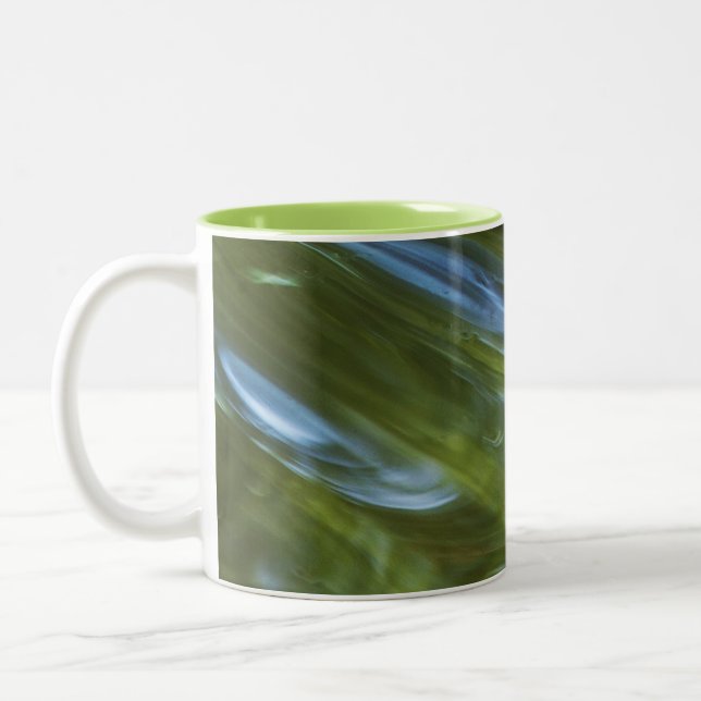 Tasse 2 Couleurs Abstrait vert (Gauche)