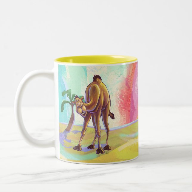 Tasse 2 Couleurs Accessoires de bureau en Camel mignon (Gauche)