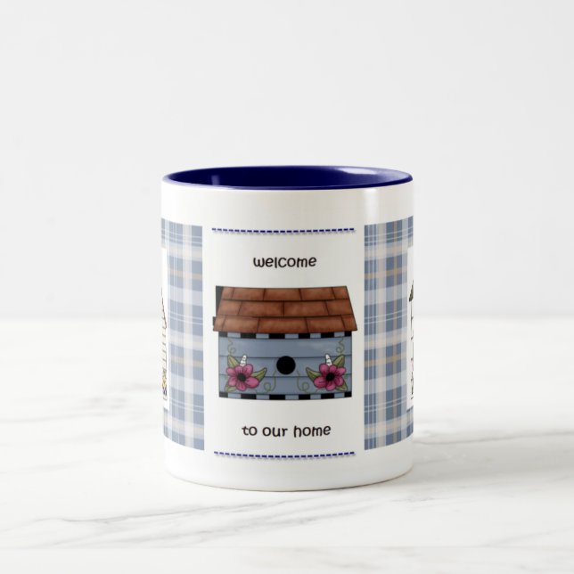Tasse 2 Couleurs Accueil à notre maison (Centre)