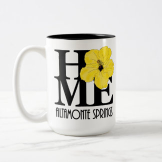 Tasse 2 Couleurs ACCUEIL Altamonte Springs Hibiscus jaune 15oz