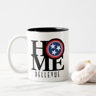 Tasse 2 Couleurs ACCUEIL Bellevue Tennessee 11oz