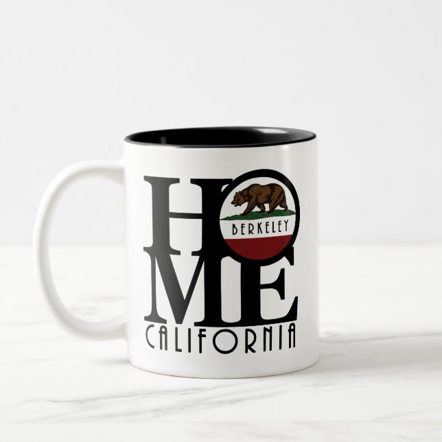 Tasse 2 Couleurs ACCUEIL Berkeley Californie 11oz (Gauche)