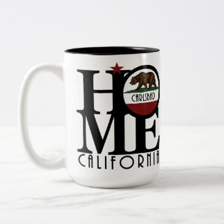 Tasse 2 Couleurs ACCUEIL Carlsbad Californie 15oz