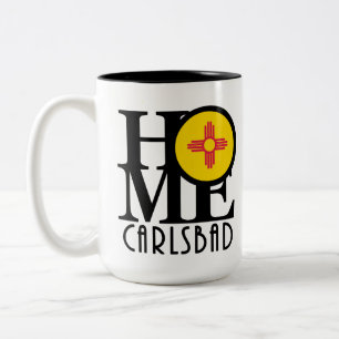 Tasse 2 Couleurs ACCUEIL Carlsbad Nouveau-Mexique 15oz