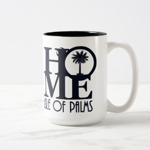 Tasse 2 Couleurs ACCUEIL Île des Palmiers 15oz