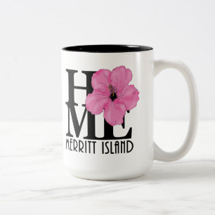 Tasse 2 Couleurs ACCUEIL Merritt Island 15oz hibiscus rose