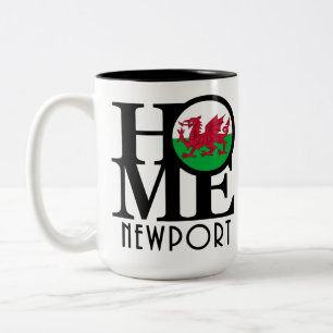 Tasse 2 Couleurs ACCUEIL Newport Wales 15oz