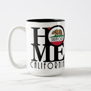Tasse 2 Couleurs ACCUEIL Saratoga California 15oz