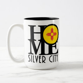 Tasse 2 Couleurs ACCUEIL Silver City Nouveau-Mexique 15oz