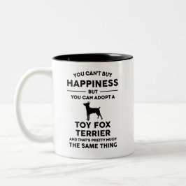 Tasse 2 Couleurs Adopter un Jouet Fox Terrier Happiness
