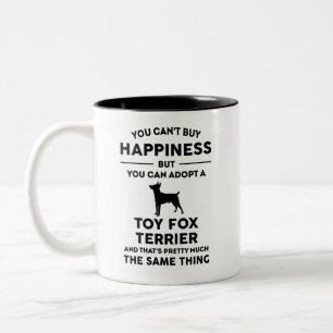 Tasse 2 Couleurs Adopter un Jouet Fox Terrier Happiness