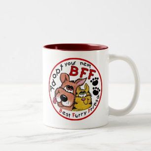 Tasse 2 Couleurs Adoptez votre prochain BFF