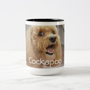 Tasse 2 Couleurs adorable Cockapo mignonne Chien Famille Animale Ph