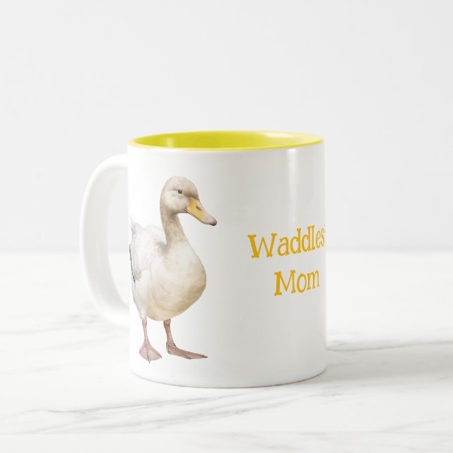 Tasse 2 Couleurs Adorable Duck  (Devant gauche)